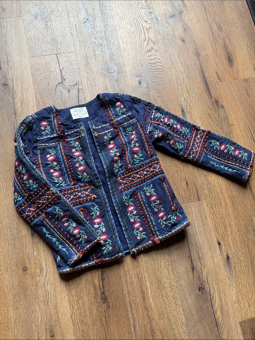 Zara girls sz 8 quilted jacket